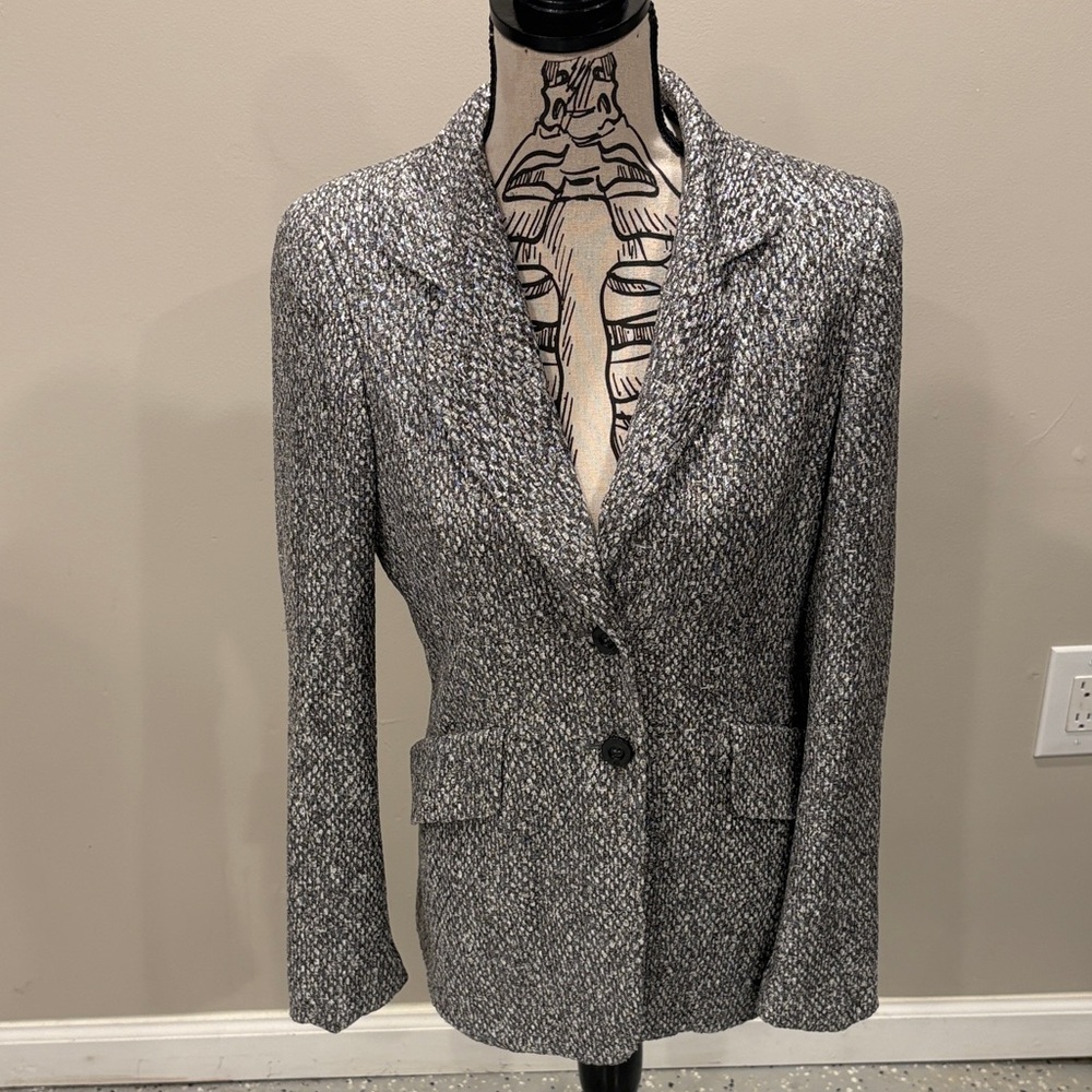 NWOT Escada Gray Tweed Blazer
